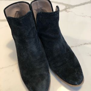 BP black suede booties